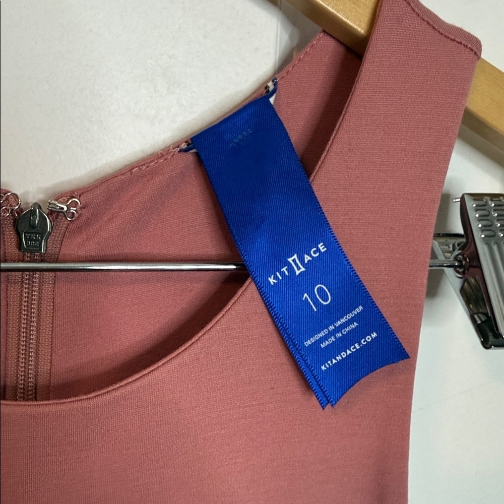 Kit and Ace - US10 - Made to Move Mauve Dusty Rose High Neck Sleeveless Jumpsuit - Picture 3 of 9